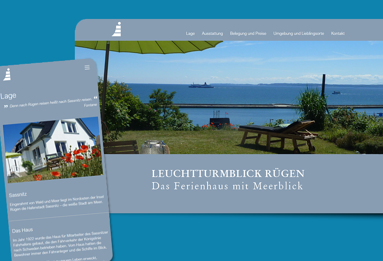 Webdesign Leuchtturmblick Sassnitz